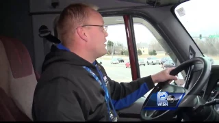 Experienced semi driver talks about driving in strong winds