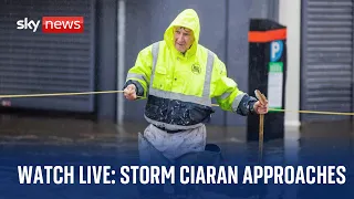 English coast as Met Office issues weather warnings ahead of Storm Ciaran