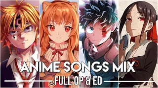 Best Anime Openings & Endings Music Mix #2 │Full Songs