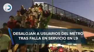 Fallas en Línea 9 del Metro causan caos en CdMx