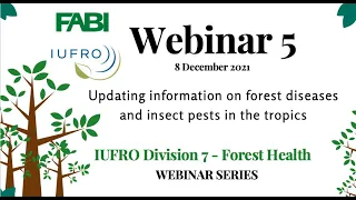 IUFRO Division 7: Webinar 5: Updating information on forest diseases and insect pests in the tropics