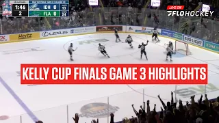 2023 Kelly Cup Finals Game 3 Highlights: Everblades Shut Out Steelheads, Push Series To Brink