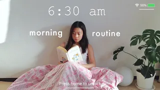 6:30am productive morning routine | my healthy habits 🌞🌿