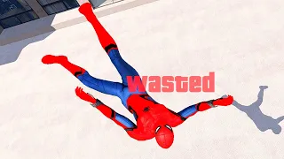 Spiderman vs Thanos GTA 5 Epic Wasted Jumps ep.111 (Euphoria Physics, Fails, Funny Moments)