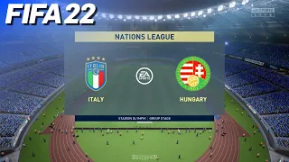 FIFA 22 - Italy vs. Hungary | Nations League