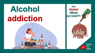 Alcohol addiction | How alcohol affects our brain? | alcohol addiction explained in 1 minute