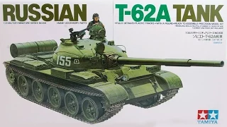 Обзор /Разбоксовка "T-62A" Tamiya 1/35