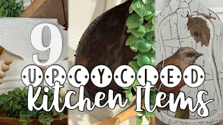 9 Upcycled Kitchen Items | DIY & Thrift Flips | IOD Stamps-Transfers | Milk Paint