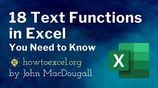 18 Text Functions in Excel You Need to Know