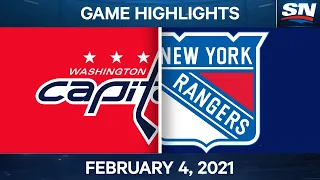 NHL Game Highlights | Capitals vs. Rangers - Feb. 4, 2021