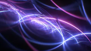 Abstract Sci-Fi Ultraviolet Glow Neon Wave Laser Beam Arc Reflections 4K DJ Visuals Loop Background