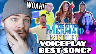 First Time Hearing VOICEPLAY "The Little Mermaid MEDLEY (feat. Rachel Potter)" Reaction