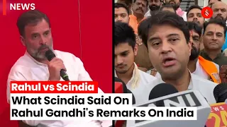 Rahul Gandhi Comments On India In Paris Invite Criticism From Jyotiraditya Scindia