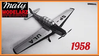 Сборка Самолёта zlin-26 из бумаги | maly modelarz 1958