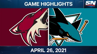 NHL Game Highlights | Coyotes vs. Sharks – Apr. 26, 2021