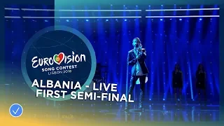 Eugent Bushpepa - Mall - Albania - LIVE - First Semi-Final - Eurovision 2018