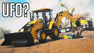 Burying a UFO in Construction Simulator