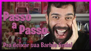 Restaurando cabelos de Barbie em detalhes - TrazDeVolta