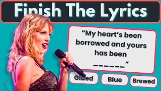 🎵 Guess the Taylor Swift Lyrics Challenge! Can You Finish the Songs? 🌟