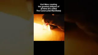 Karl Marx creating the greatest shitpost of all time #shorts #meme #communism #karlmarx #anime