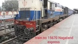 Golaghat to Guwahati journey Train no 15670 Nagaland express