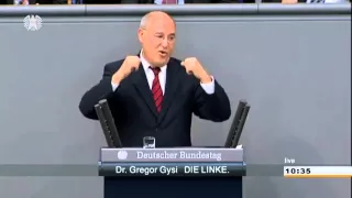 Gregor Gysi, DIE LINKE: Von Merkel und Steinbrück keine knallharte Alternative für Europa