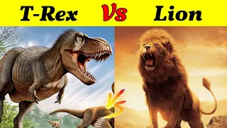 T-Rex Vs Lions | क्या होगा जब जंगल का राजा शेर का मुकाबला होगा Dinosaur का king T Rex से