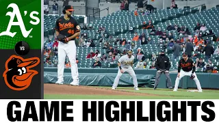 Athletics vs. Orioles Game Highlights (4/23/21) | MLB Highlights