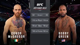 КОНОР МАКГРЕГОР VS БОББИ ГРИН UFC 4 CPU VS CPU