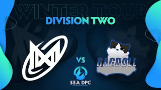 NGX.SEA vs Ragdoll Game 1 Tiebreakers - DPC SEA Div 2: Winter Tour 2021/2022 w/ Ares & Danog
