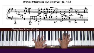 Brahms Intermezzo in A Major Op. 118, No. 2 Piano Tutorial Part 2