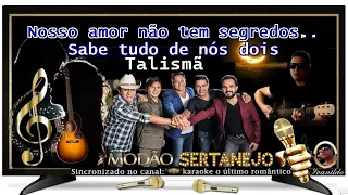 Talismã  - karaoke cover - Modão Sertanejo