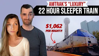 22 HOURS in FIRST CLASS on AMTRAK SLEEPER TRAIN (Chicago to Texas in Family Suite) - Worth it?
