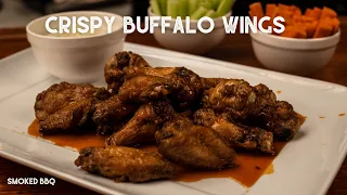 Crispy BBQ Buffalo Wings With Blue Cheese Dipping Sauce