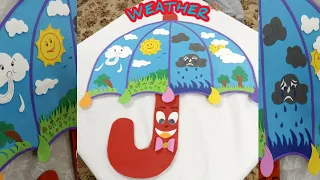 How to make weather craft for school| weather craft project | climate| weather chart ideas