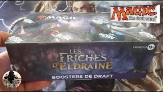 Ouverture d'une boîte de 36 boosters de draft Les Friches d'Eldraine - cartes Magic The Gathering