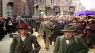 Germany 1920s in color, Cologne to Kevlaar  [60fps,Remastered] w/sound design added