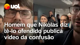 Homem que Nikolas diz que o ofendeu na Câmara publica vídeo da confusão: ‘Só falei que não trabalha’