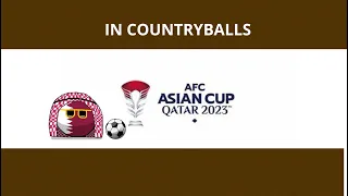 Asia World cup 2023 QATAR- in countryballs simulated