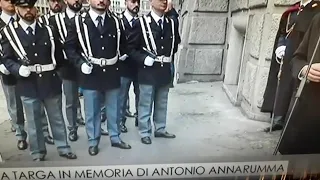 MILANO DEDICA LAPIDE AD AGENTE PUBBLICA SICUREZZA, ANTONIO ANNARUMMA,UCCISO IN VIA LARGA NEL 1969