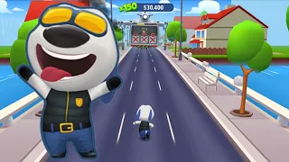 Talking Tom Gold Run - Deputy Hank Gold Run - Boss Fight - Full screen - Android/ios Gameplay 🔥