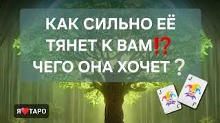 Как сильно её тянет к вам⁉️🔥❤️ расклад таро для мужчин| гадание на картах