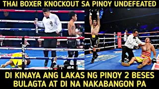 🇵🇭 Di Kinaya Ang Lakas ng Pinoy Undefeated Thai Boxer Di Na Nakabangon Pa