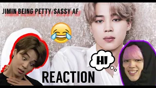 JIMIN WILD 🤣  AMERICANS REACT TO Jimin being petty/sassy af