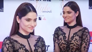 Ankita Lokhande At Red Carpet Of Filmfare Glamour & Style Awards 2017
