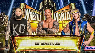 WWE 2K24 - Kevin Owens Vs Logan Paul Vs Randy Orton | Triple Threat Match | Wrestlemania | RTX(ON)