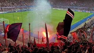 Arrivée des Ultras du PSG dans le stade de Strasbourg ( 27 mai 2023 ).