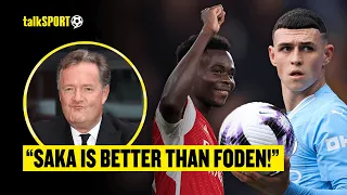 Piers Morgan EXPLAINS Why Arsenal Will WIN The Premier League & Claims Saka Is BETTER Than Foden! 🔥🏆