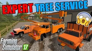 STARTING A NEW TREE SERVICE COMPANY | ASPLUNDH | FARMING SIMULATOR 2017 #1