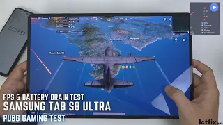 Samsung Tab S8 Ultra PUBG Mobile Gaming test | Snapdragon 8 Gen 1, 120Hz Display